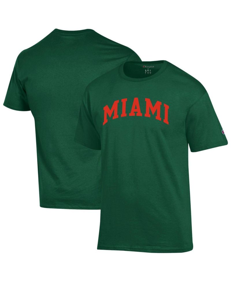 Men's Orange Miami Hurricanes Basic Arch T-Shirt