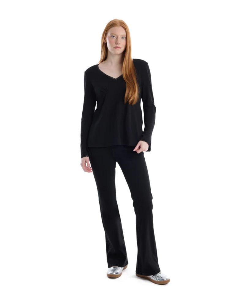 Women's Clothing V-Neck Long Sleeve Empire