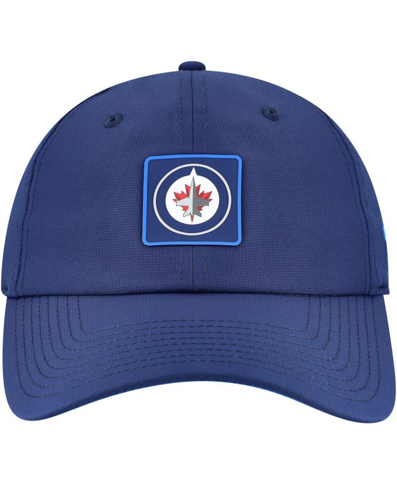 Men's Navy Winnipeg Jets Authentic Pro Rink Adjustable Hat