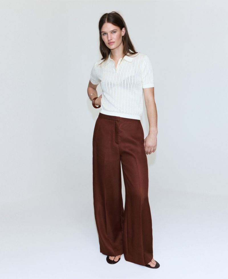 Women's High-Waisted Lyocell Pants