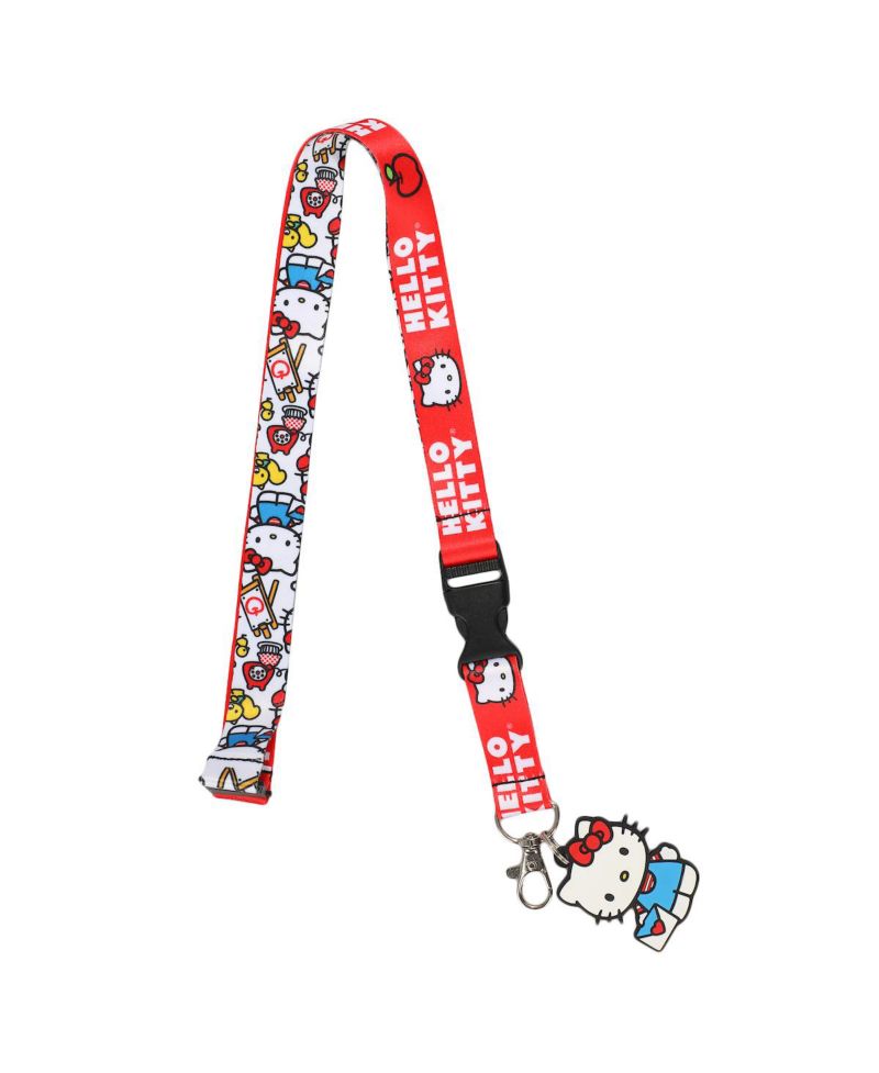 Lanyard with Breakaway Rubber Charm and ID Sleeve