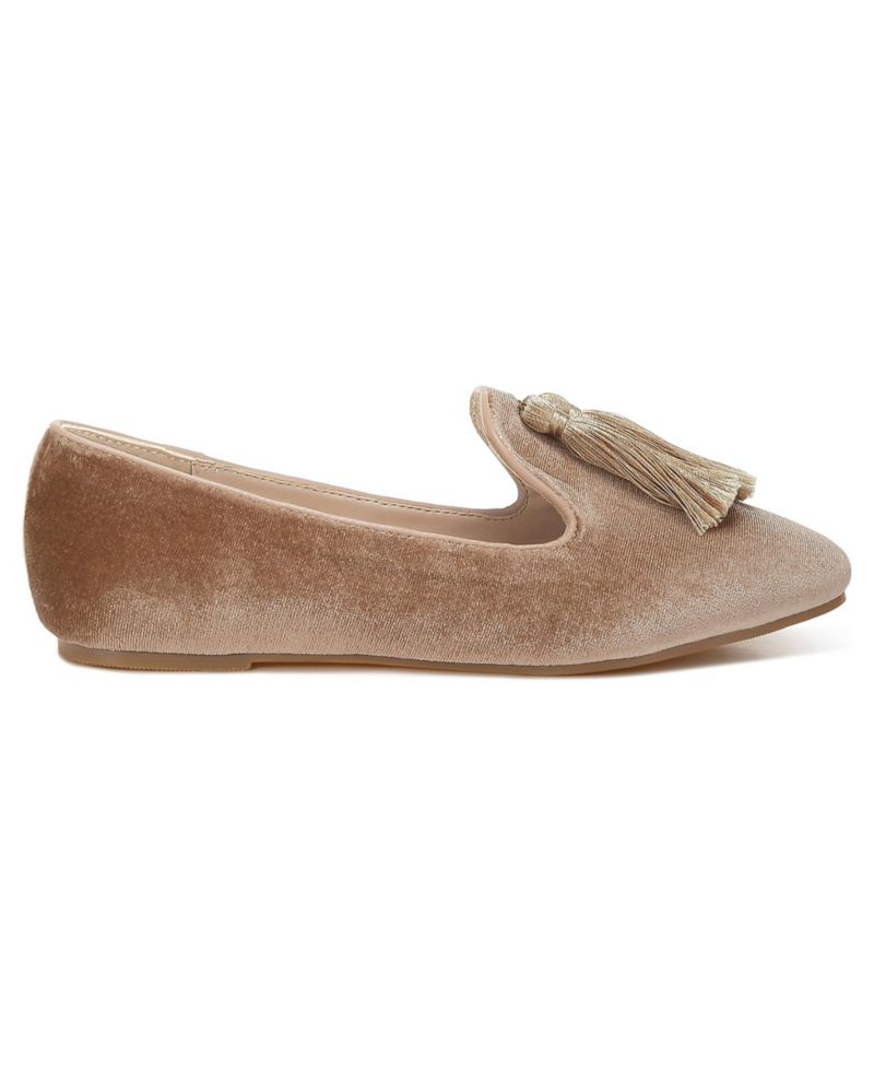 Women's Tromso Iconic Tassel Detail Velvet Loafers