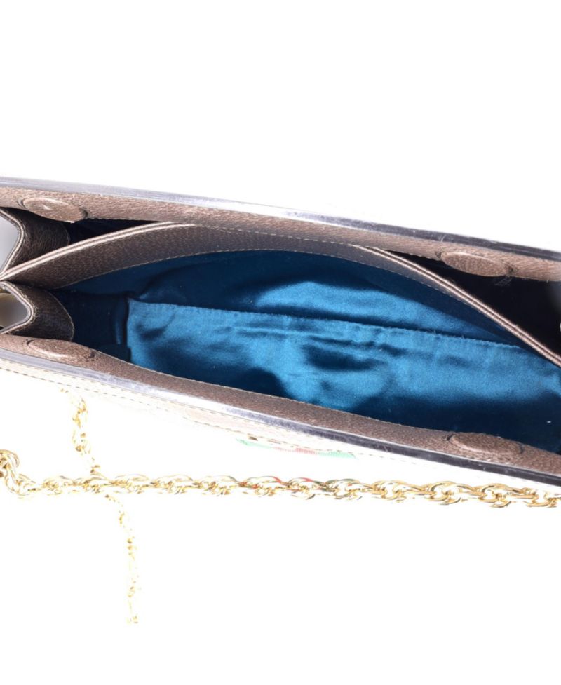 Small Ophidia Chain Shoulder Bag GG Coated Canvas