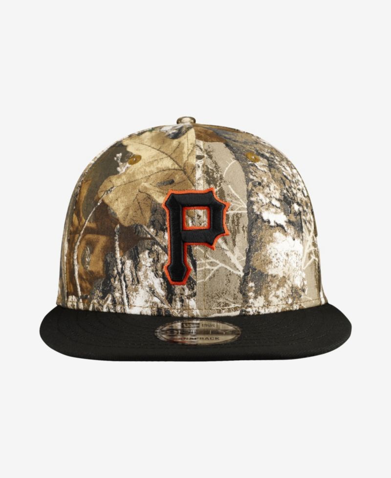 Men's Camo Pittsburgh Pirates Realtree Orange Pop 9FIFTY Snapback Hat