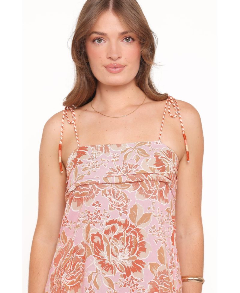 Women's Kahlie Floral-Print Square-Neck Maxi Dress