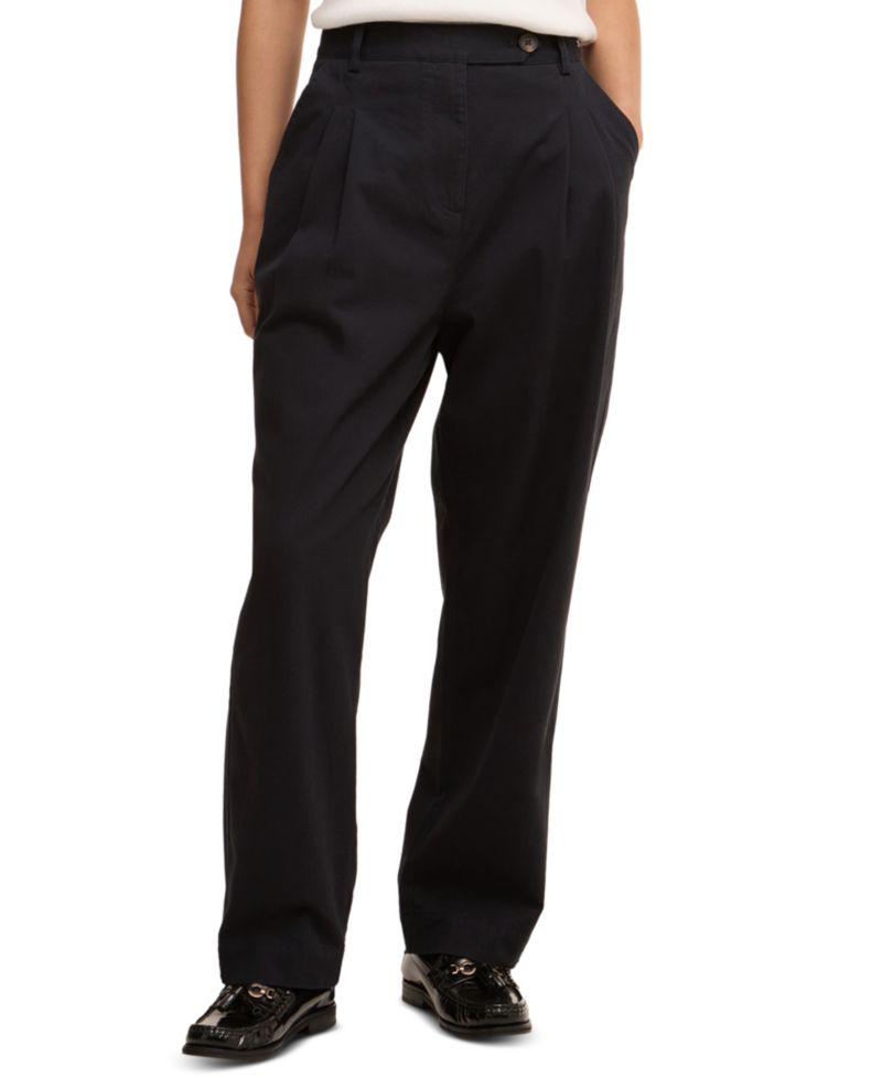 Women's Verona Cotton Straight-Fit Trousers