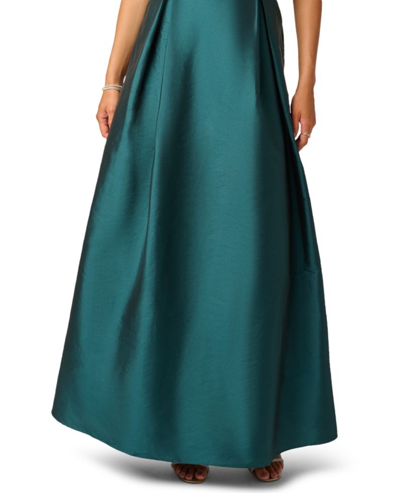 Women's Beaded Taffeta Ball Gown