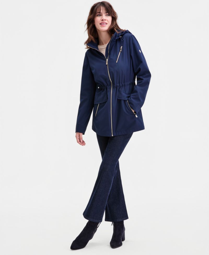 Michael Kors Petite Zip Front Anorak Coat
