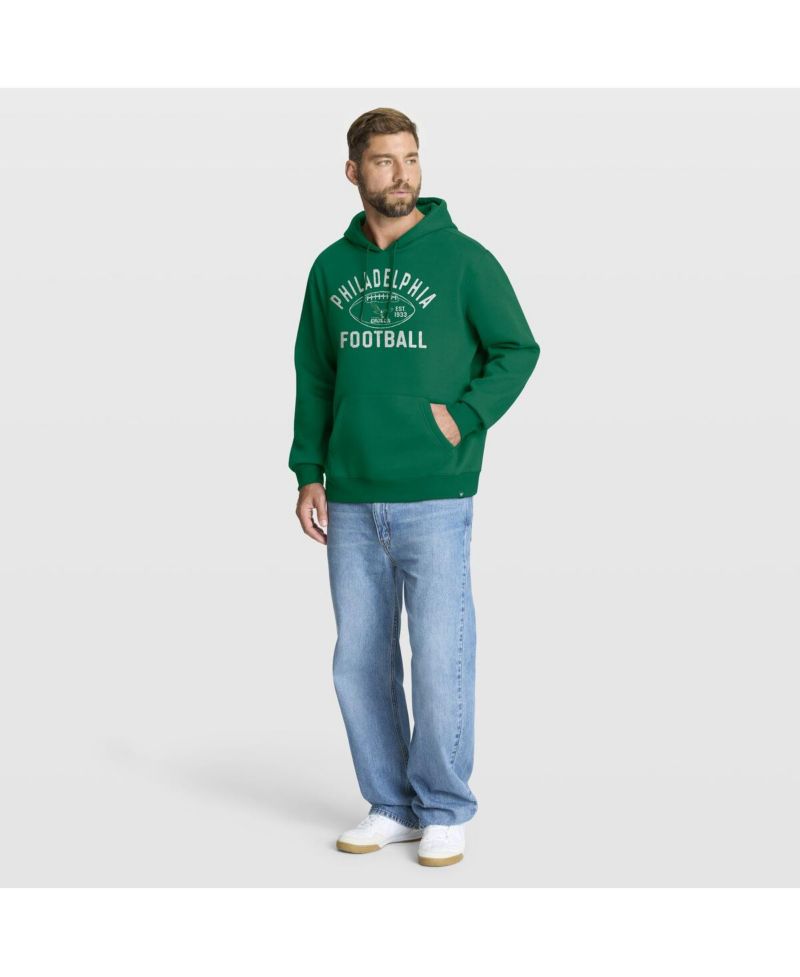 Men's Kelly Green Philadelphia Eagles Fumblerooski Legacy Pullover Hoodie