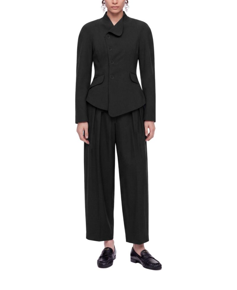 Women's Double Pleat Belted Trousers