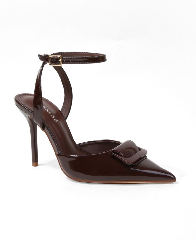 Women's Cindee Patent Buckle Stiletto Pumps