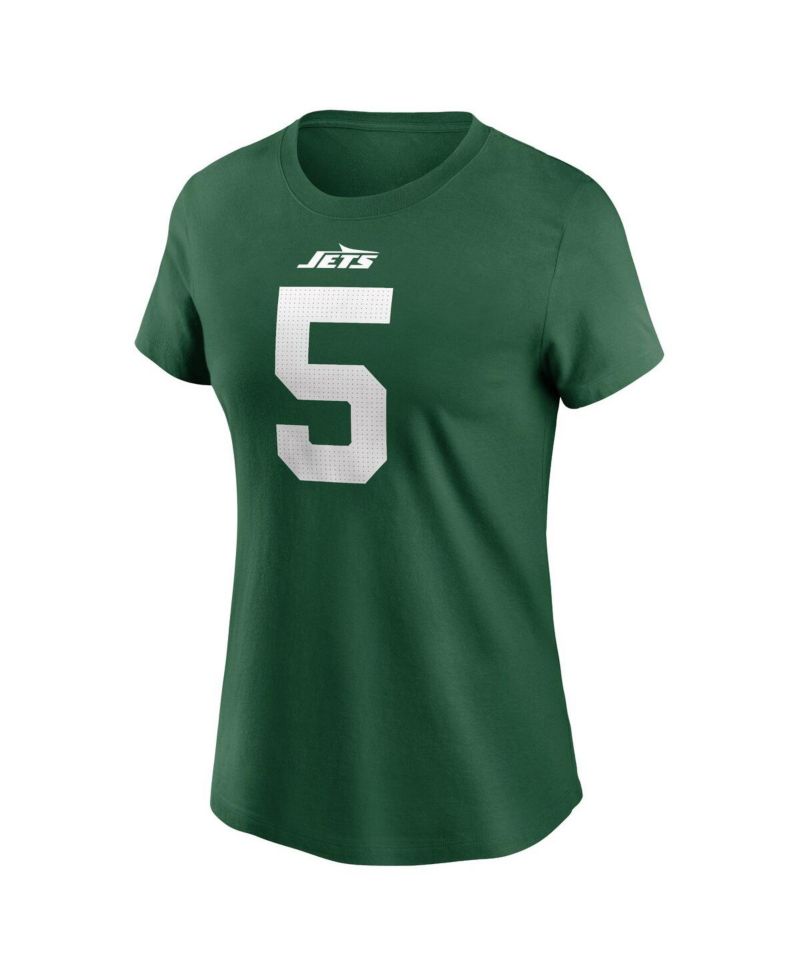 Women's Garrett Wilson Legacy Green New York Jets Name & Number T-Shirt