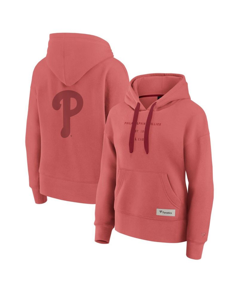Women's Red Philadelphia Phillies Elements Future Ground Subtle Tonal Pullover Hoodie