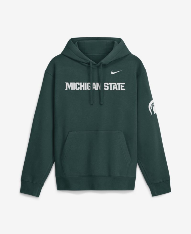 Men's Green Michigan State Spartans 2026 Sideline Club Fleece Hoodie