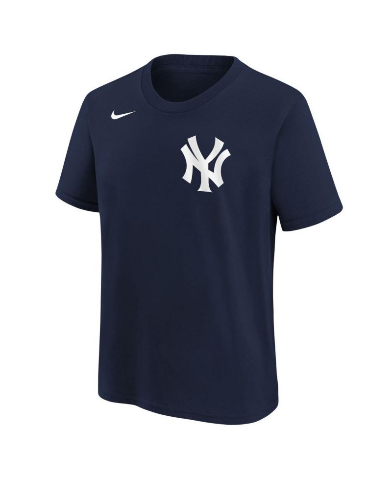 Big Boys and Girls Athletic Navy New York Yankees Wordmark T-Shirt