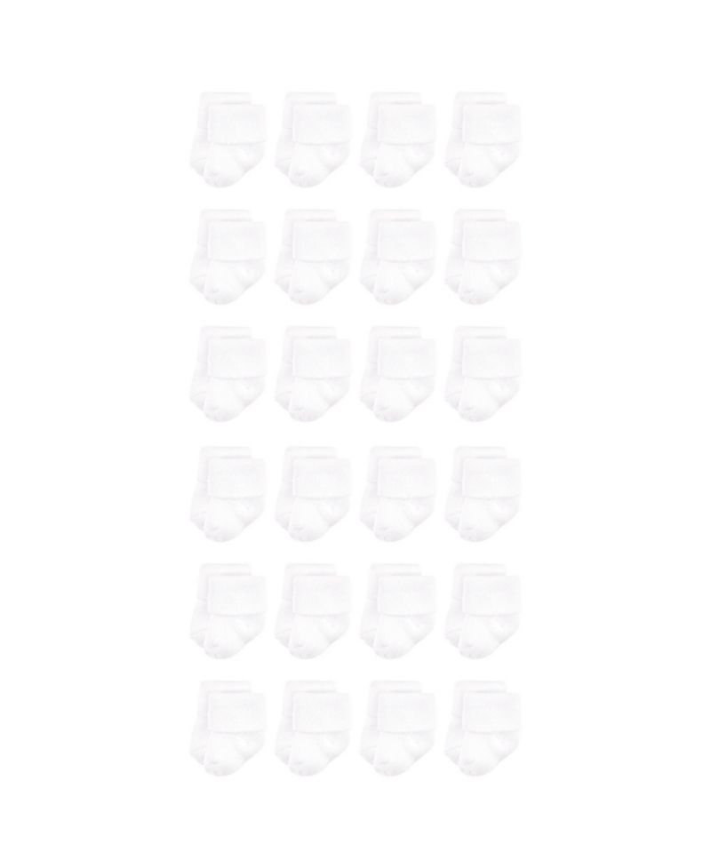 Baby Boys Unisex Cotton Rich Terry Socks 24-Pack