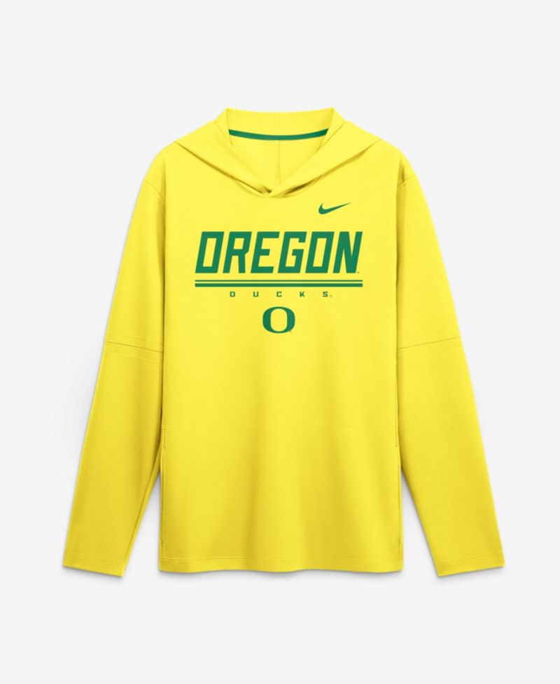 Men's Oregon Ducks Oregon Sideline Removable-Sleeve Lightweight Hoodie