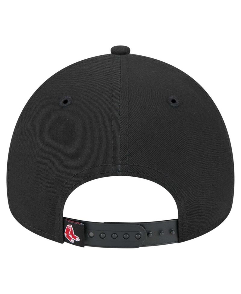 Men's Black Boston Red Sox 9FORTY A-Frame Adjustable Hat