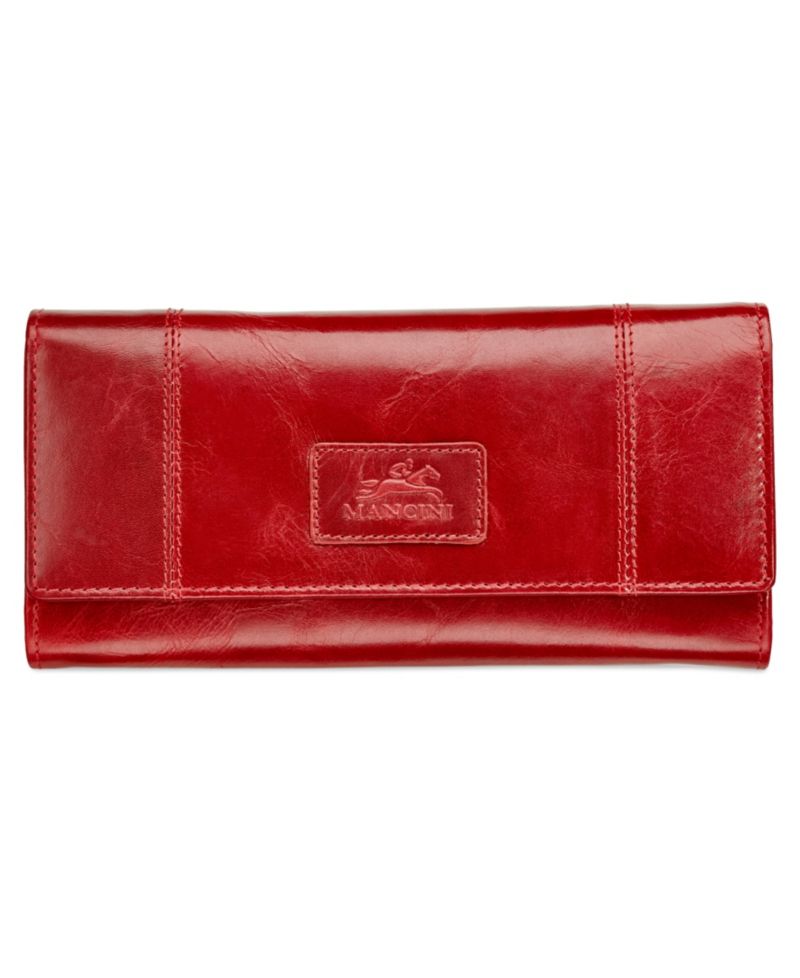 Casablanca Collection RFID Secure Ladies Trifold Wing Wallet