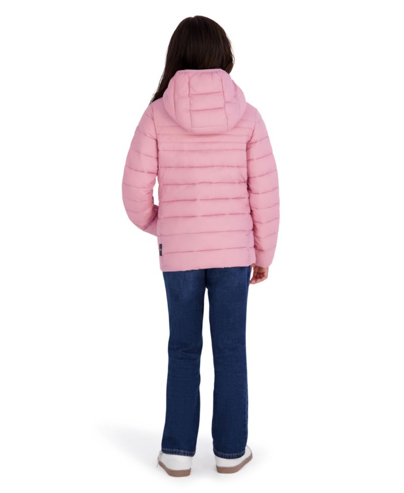 Girls' 5-16 Lightweight Hooded Packable Jacket