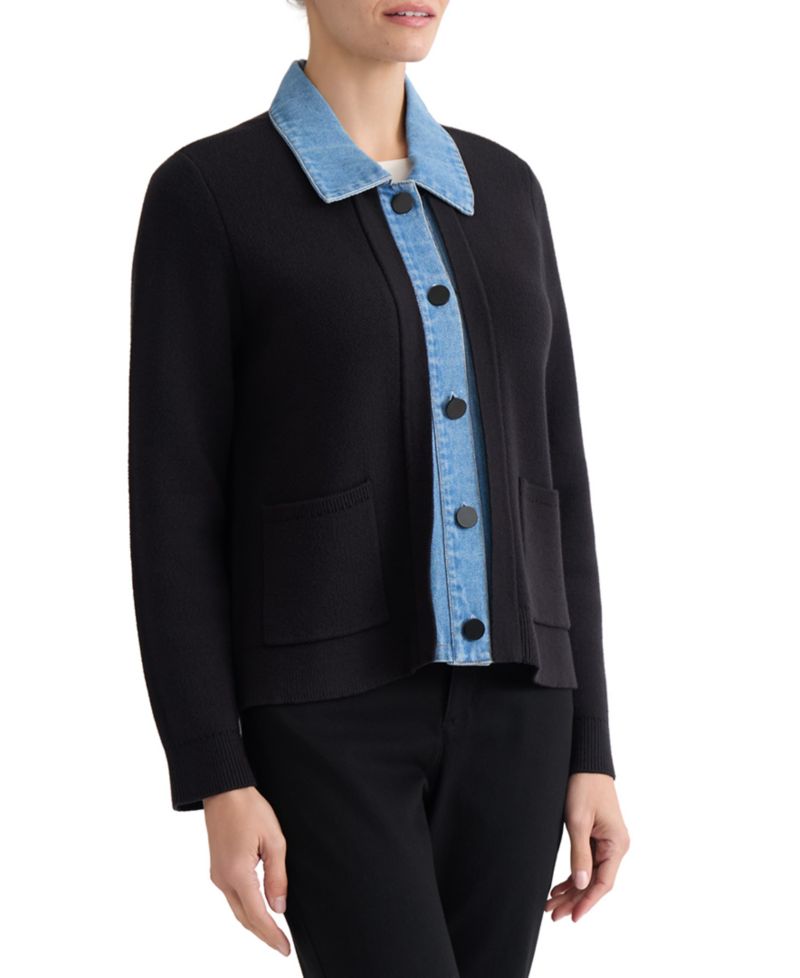 Women's Notch Collar Cardigan