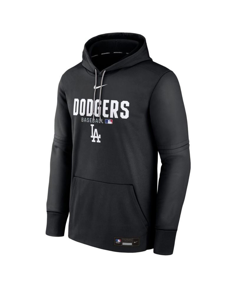 Men's Black Los Angeles Dodgers Authentic Collection Therma-FIT Hoodie