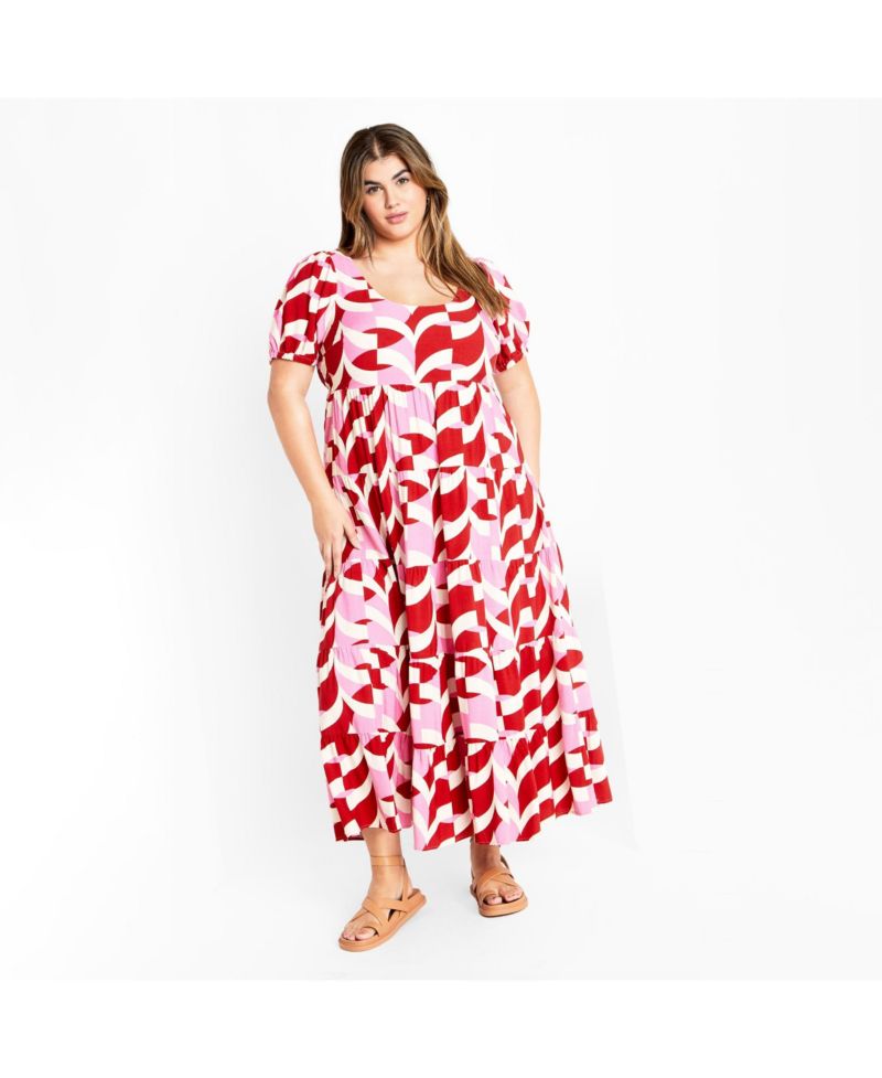 Plus Size Mila Print Dress