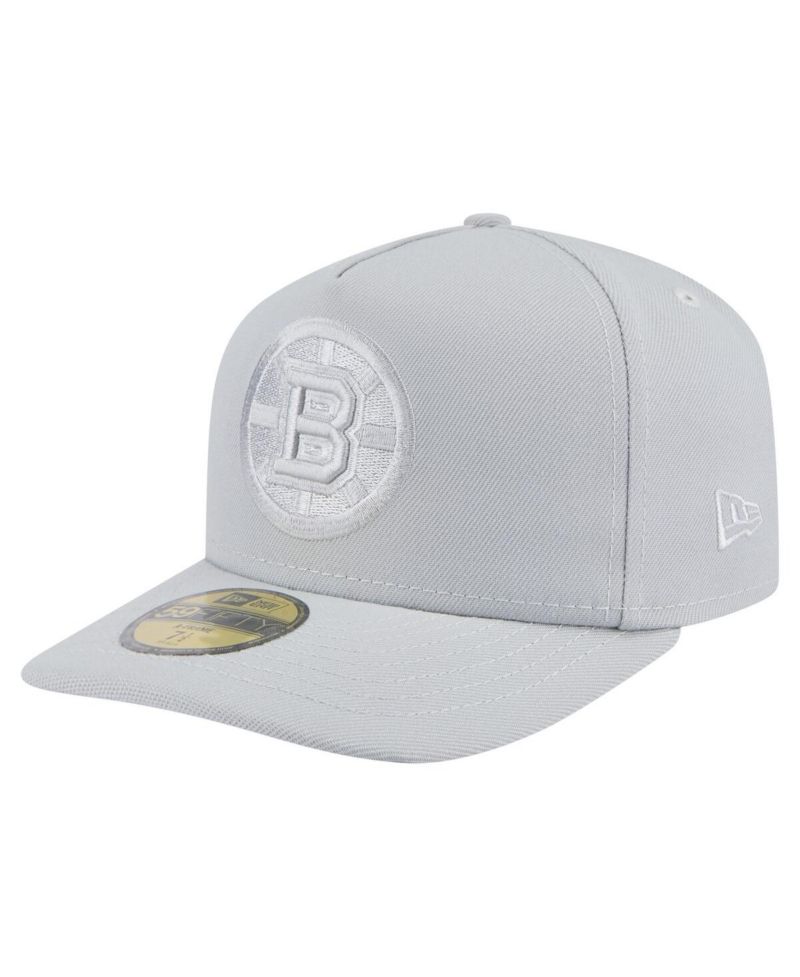 Men's Gray Boston Bruins Color Pack A-Frame 59FIFTY Fitted Hat