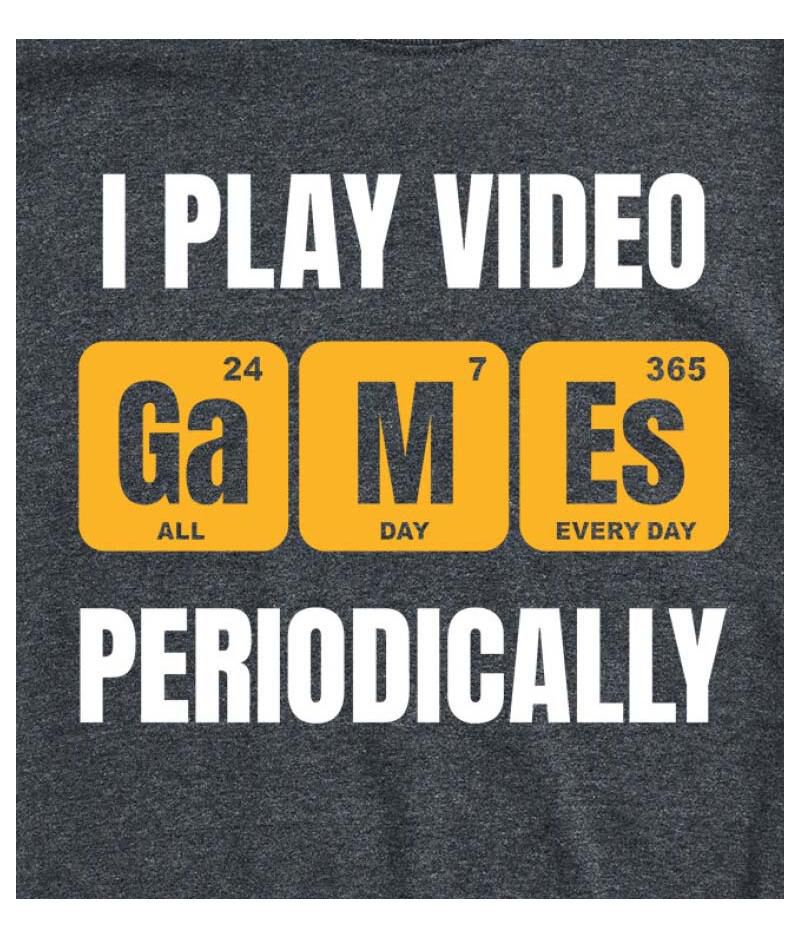 Hybrid Apparel I Play Video Games Periodically Men's Short Sleeve Tee