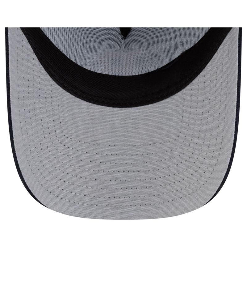 Men's Navy Boston Red Sox Side Script 9FORTY A-Frame Trucker Adjustable Hat