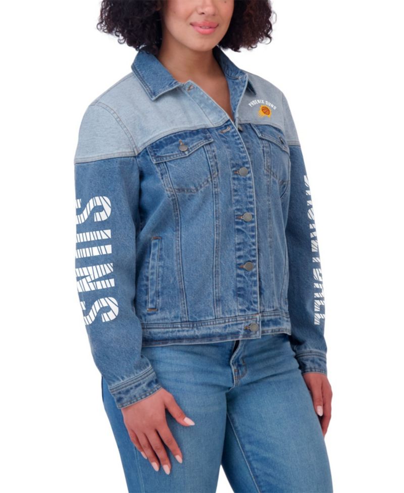 Women's Blue Phoenix Suns Full-Button Denim Jacket