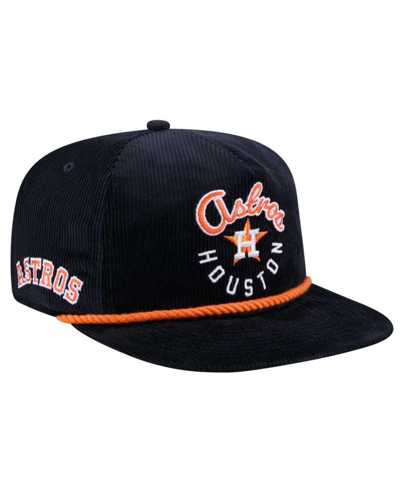 Men's Navy Houston Astros Full Circle Corduroy Golfer Adjustable Hat