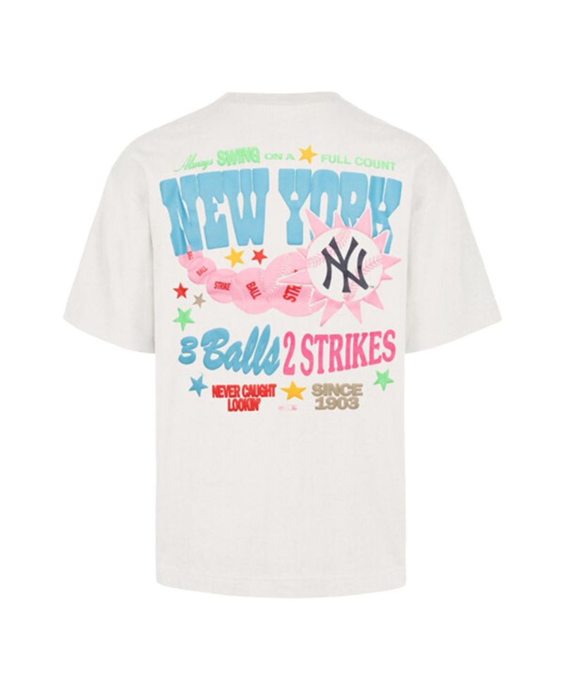 Men's and Women's Cream New York Yankees Turnpike Chuck Foundation T-Shirt
