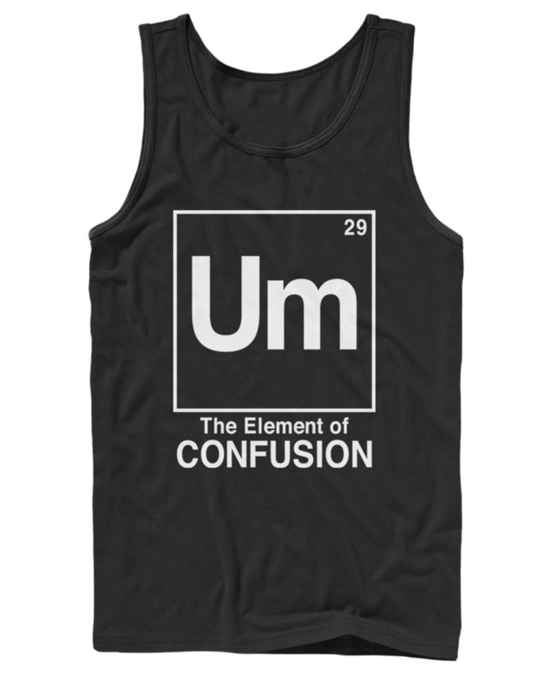 Men's the Element of Confusion Graphic Tank Top