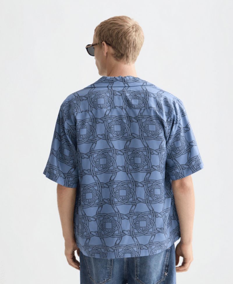 Men's Printed Short-Sleeve Shirt