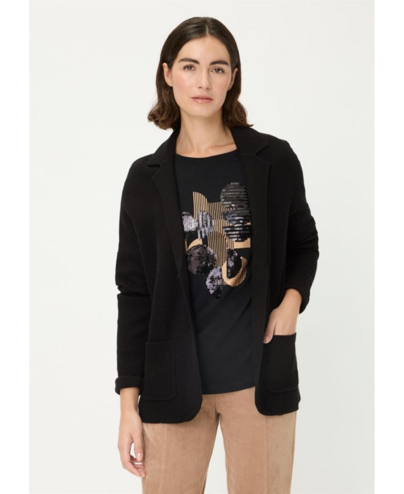 Women's Merino Wool Blend Blazer