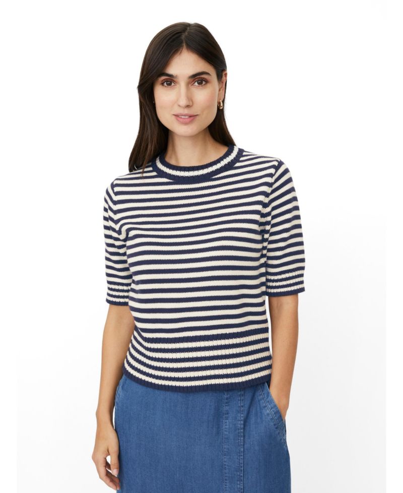 Women's MaFaeleen Striped Short Sleeve Sweater
