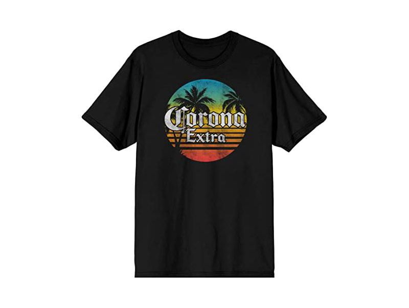 Men's Logo Gradient Black T-Shirt-Small