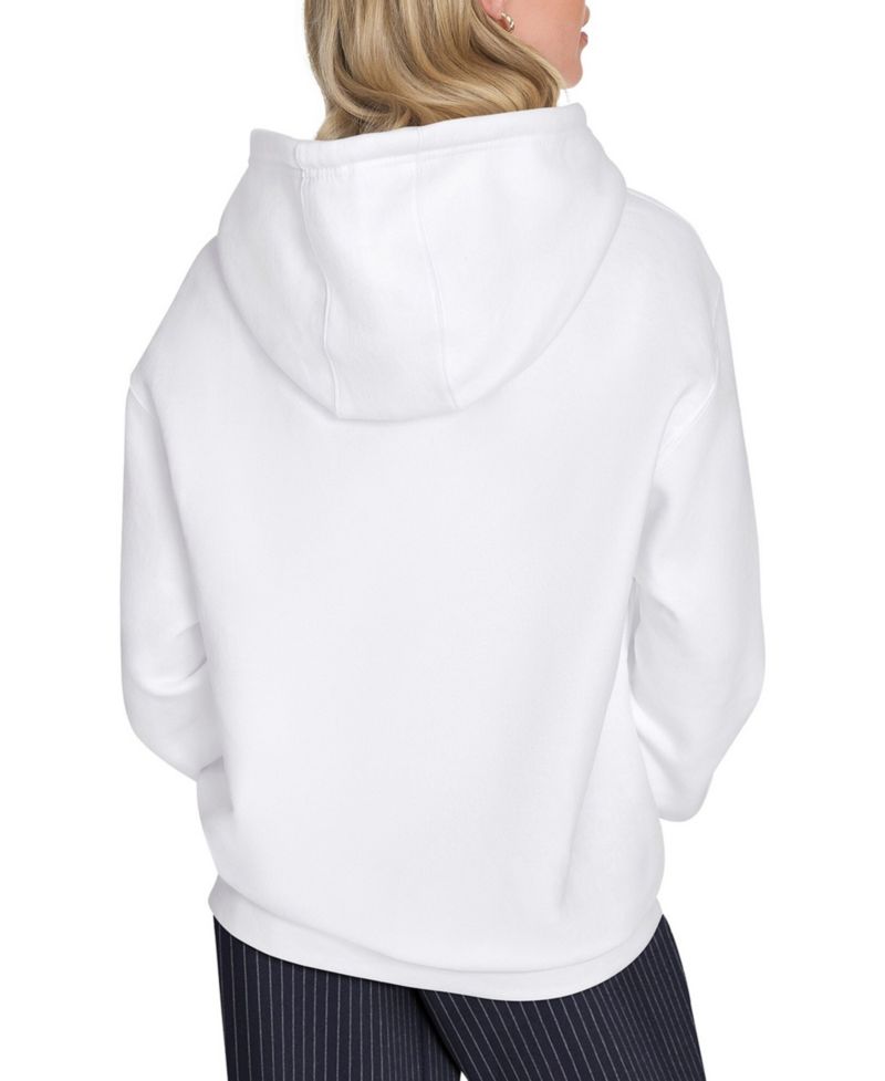 Women's White New York Knicks Fireworks Fleece Hoodie