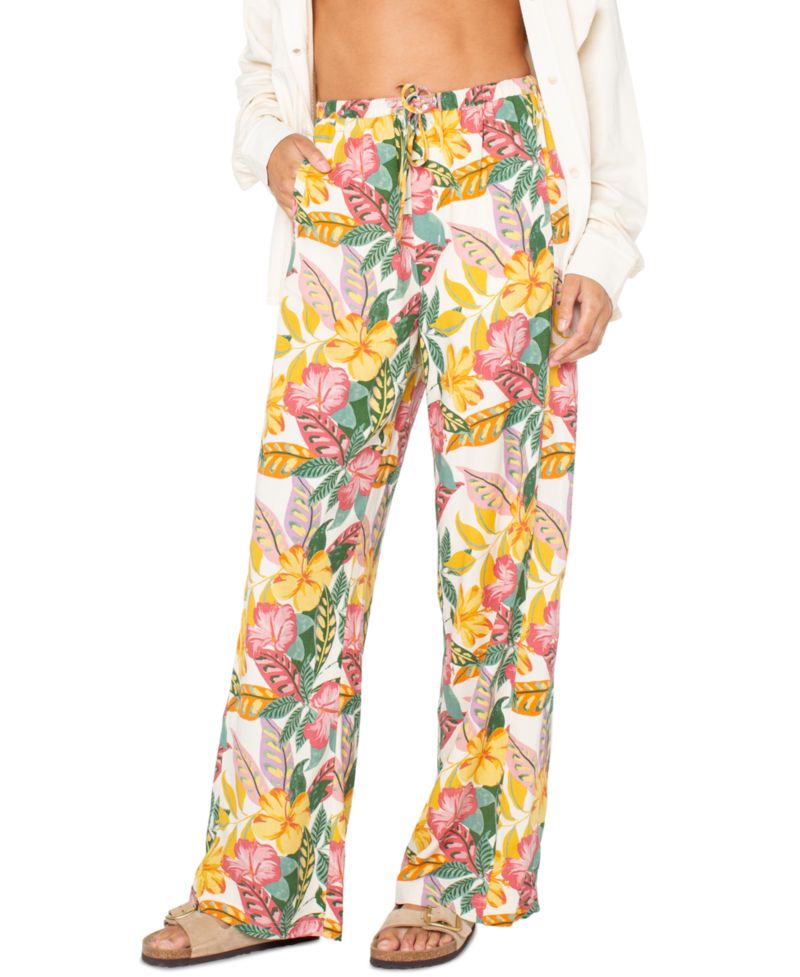 Women's So Precious Floral Drawstring-Waist Pants