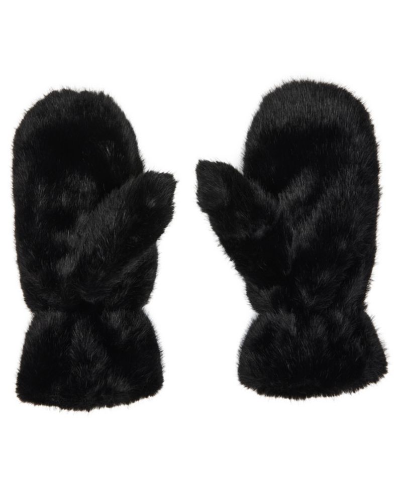 Extreme Fuzzy Pull-On Mitten Gloves