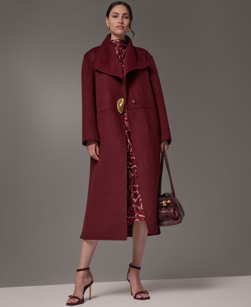 Women's Wool-Blend Oversized Coat