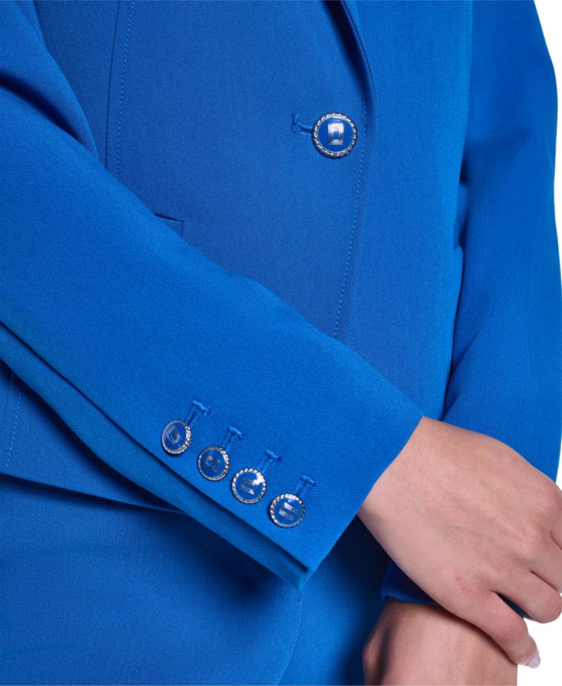 Women's V-Neck Cropped Tailored Blazer