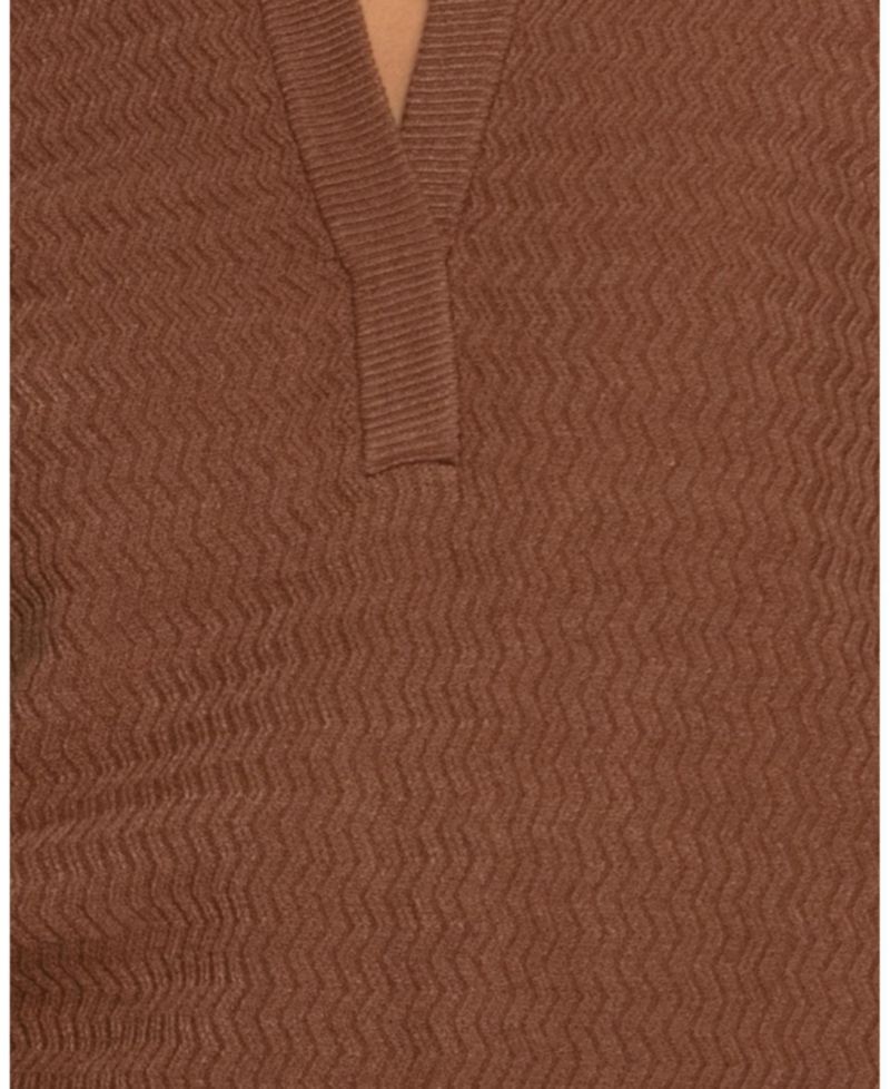 Women's Frankie Textured Knitted Long Sleeve Top