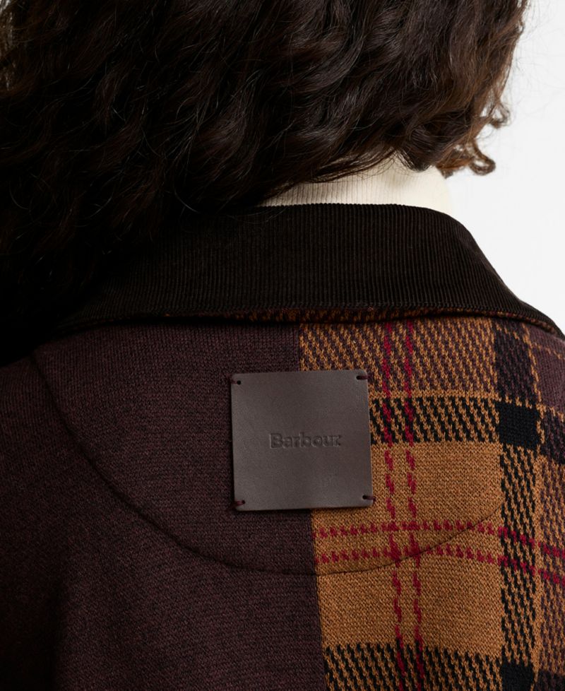 Women's Elva Tartan Wool-Blend Knitted Cape Coat