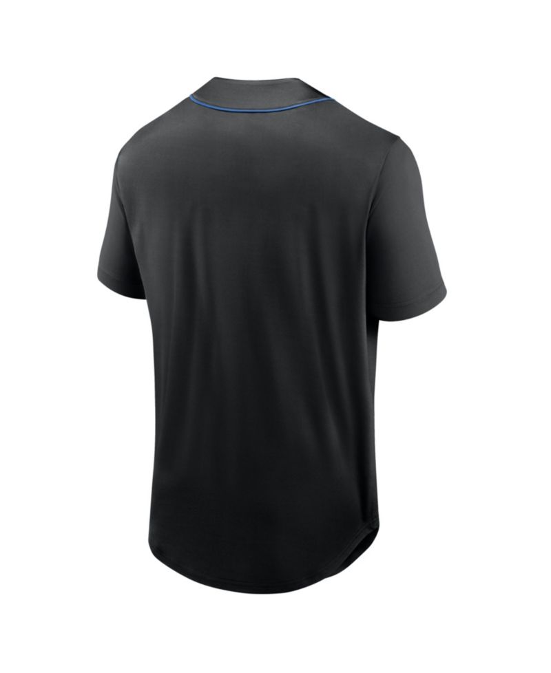 Men's Black Los Angeles Dodgers Franchise Button-Up Fashion Top