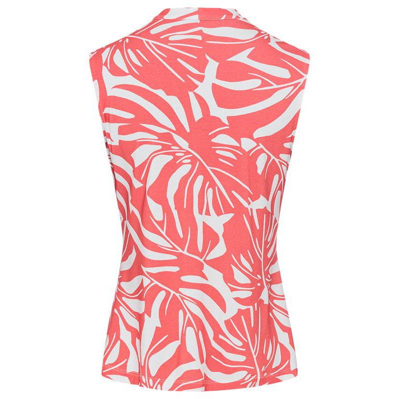 Women's Gathered Front Tropic Print Shell
