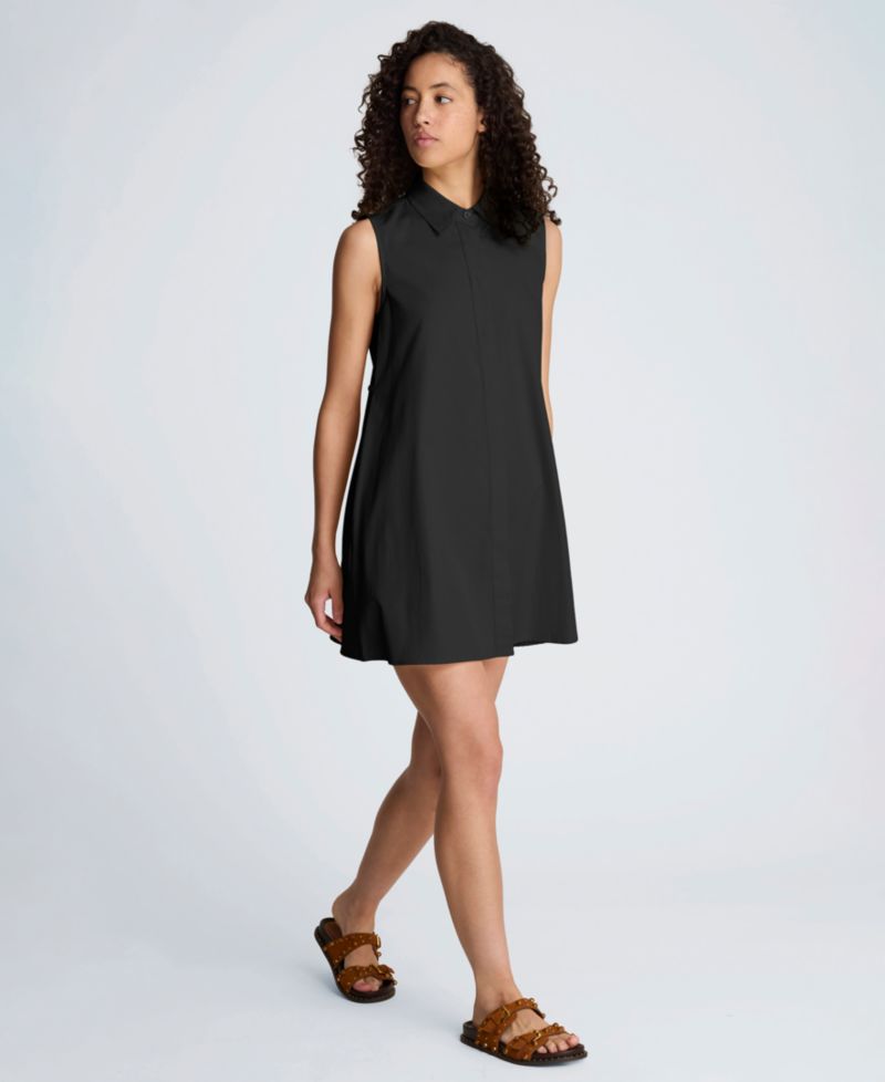 Women's Sleeveless Trapeze Mini Dress