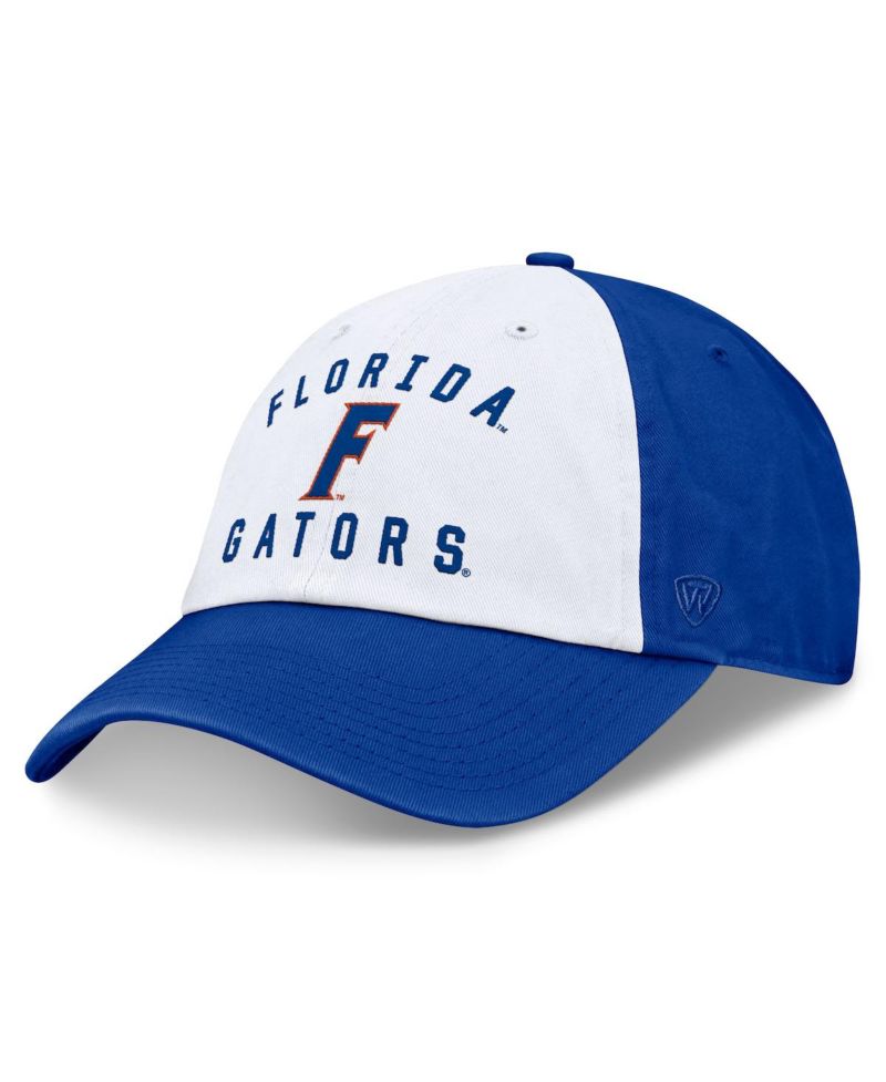 Men's White/Royal Florida Gators Heritage Weston Adjustable Hat