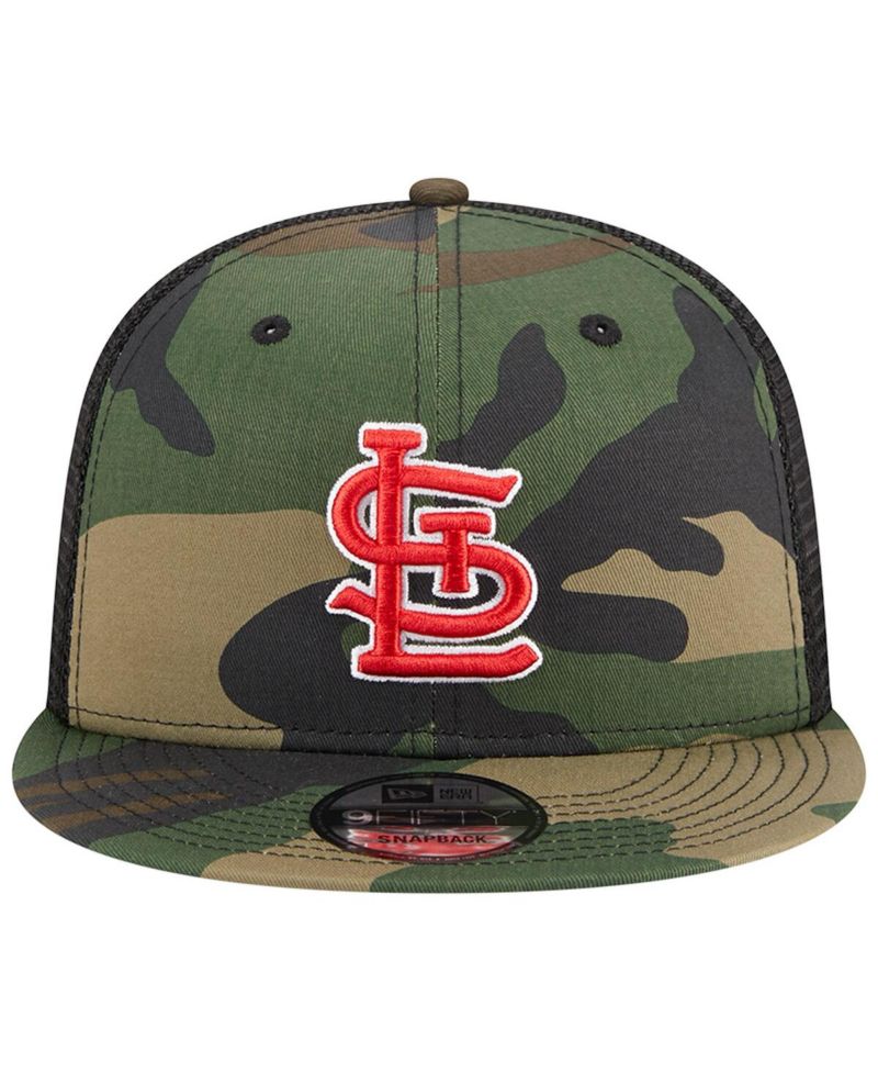 Men's Camo St. Louis Cardinals Woodland Camo Trucker 9FIFTY Snapback Hat